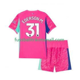 Fußballtrikots Manchester City EDERSON M. 31 Torwart Kinder 2025-2026 Kurzarm Auswärts-trikot kaufen